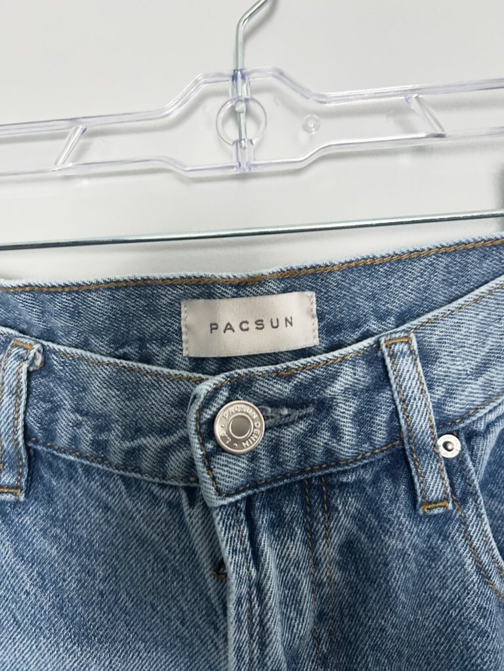 PacSun Lena Low Rise Baggy Jeans Size 26 Wide Leg Y2K Medium Wash Streetwear - Picture 3 of 8